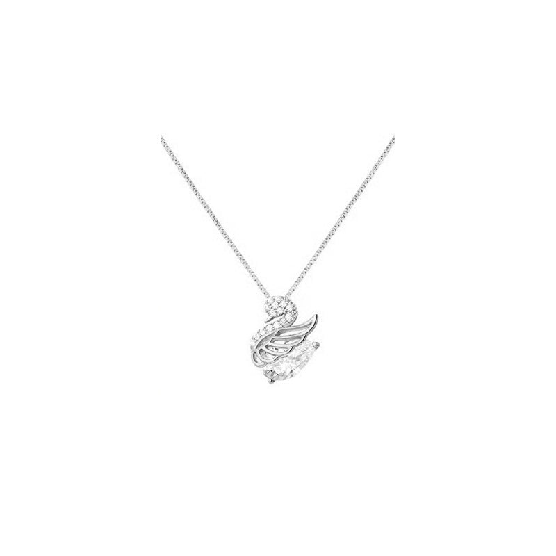 925 sterling silver swan necklace