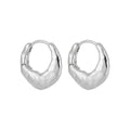 Matte Molten Teardrop Huggie Earrings – image 6