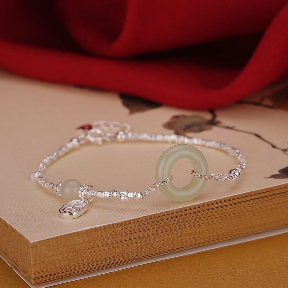 S925 sterling silver broken silver bracelet