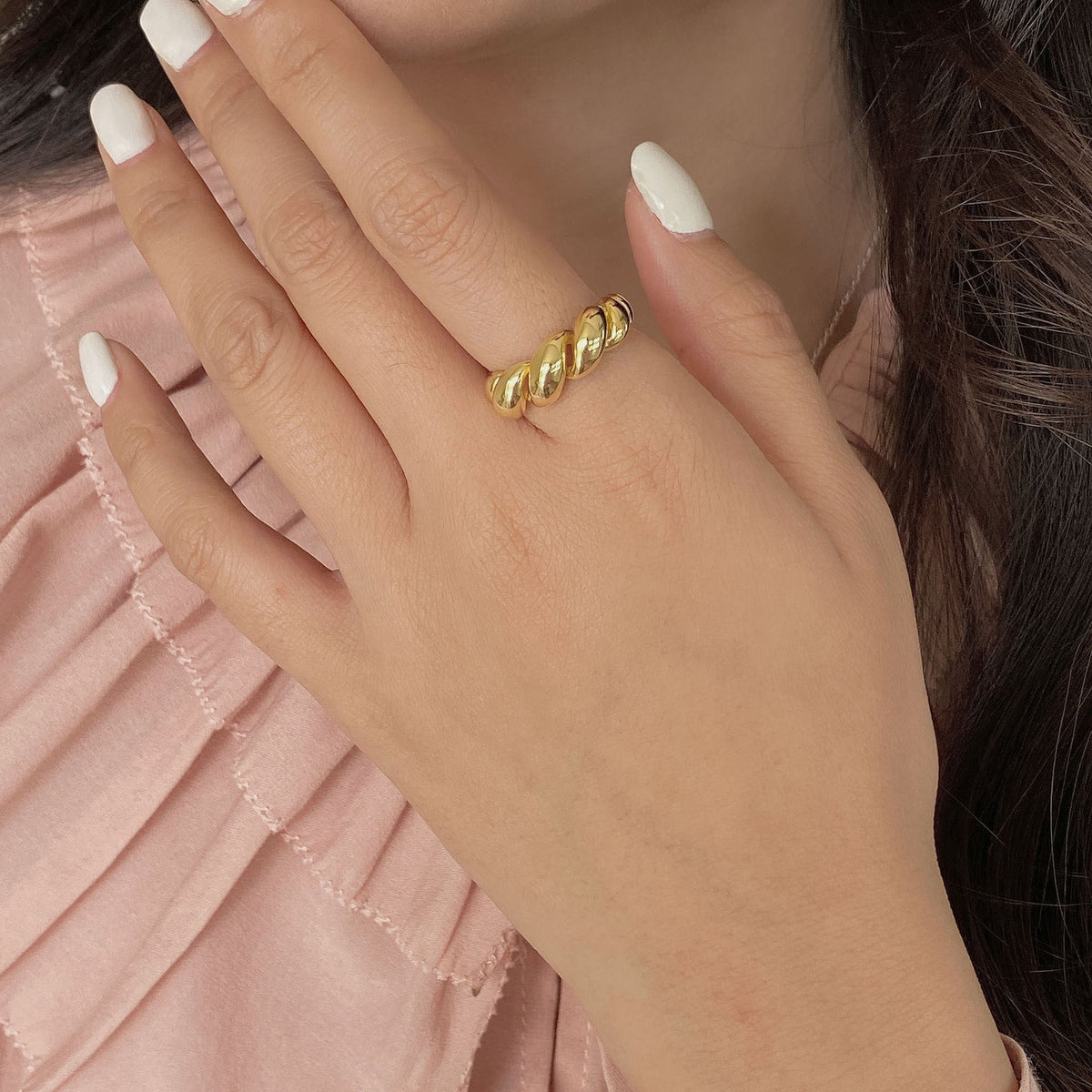 S925 sterling silver open ring