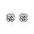 Round Moissanite Stud Earrings