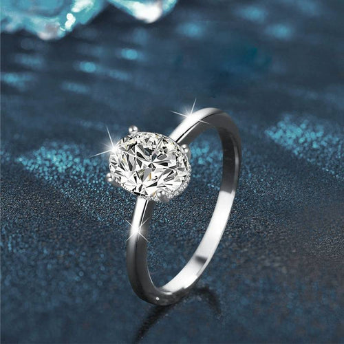Egg Shaped Moissanite Ring – wholesale moissanite rings