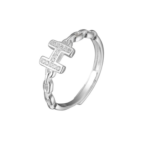 H-Letter Open Ring