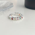 Irregular Colored Zircon Ring