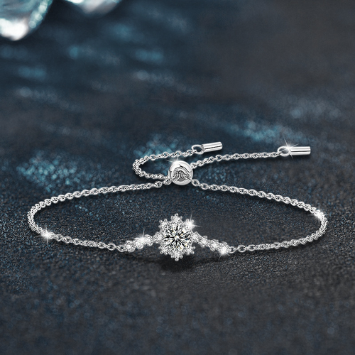 Long 26cm Moissanite Bracelet