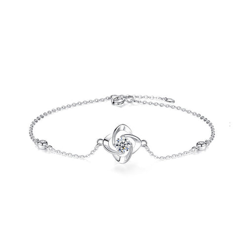 Moissanite Clover Bracelet YCS007