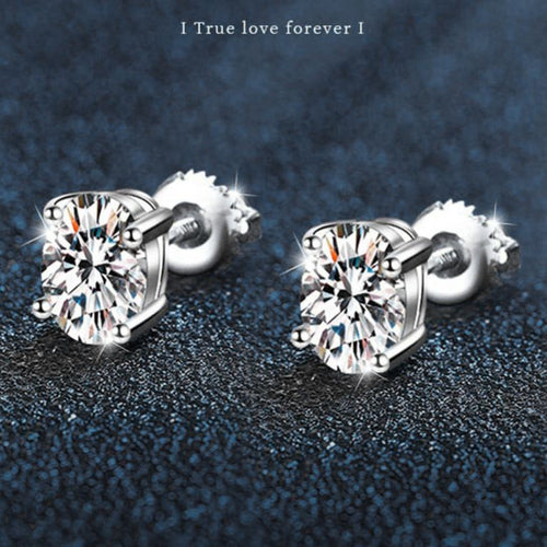 Pigeon Egg Spiral Moissanite Earrings – wholesale moissanite jewelry