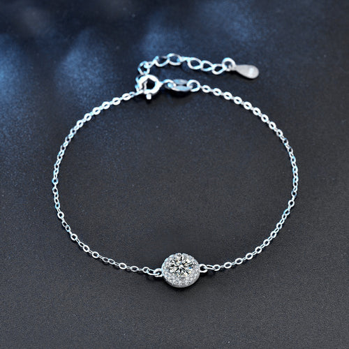 Moissanite Round Stone Bracelet – wholesale moissanite jewelry