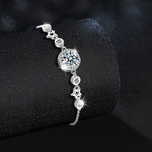 Moissanite Round Star Bracelet – wholesale moissanite jewelry
