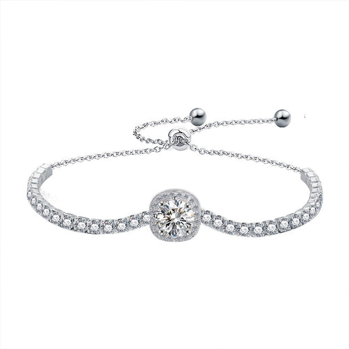 Moissanite Square Bag Bracelet