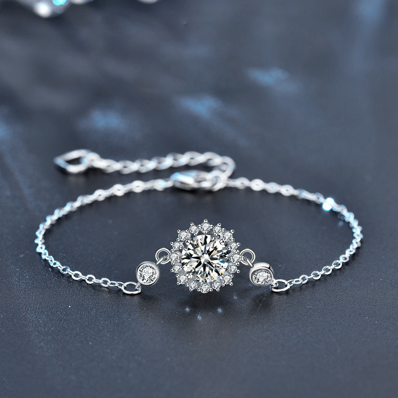 Moissanite Sunflower Bracelet YCS066