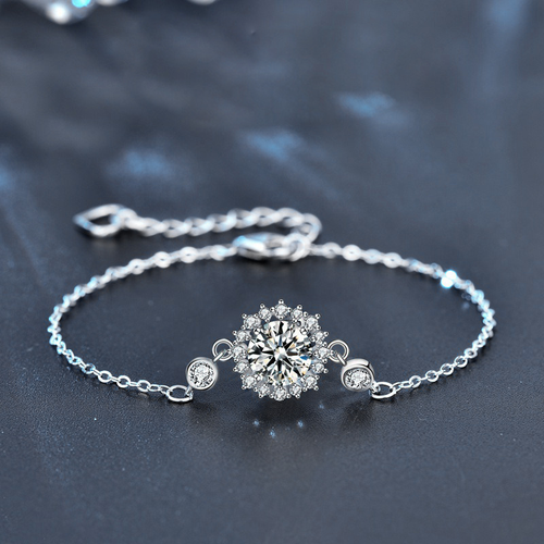 Moissanite Sunflower Bracelet YCS066