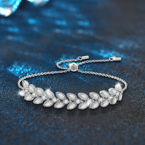 Moissanite Wheat Ear Bracelet