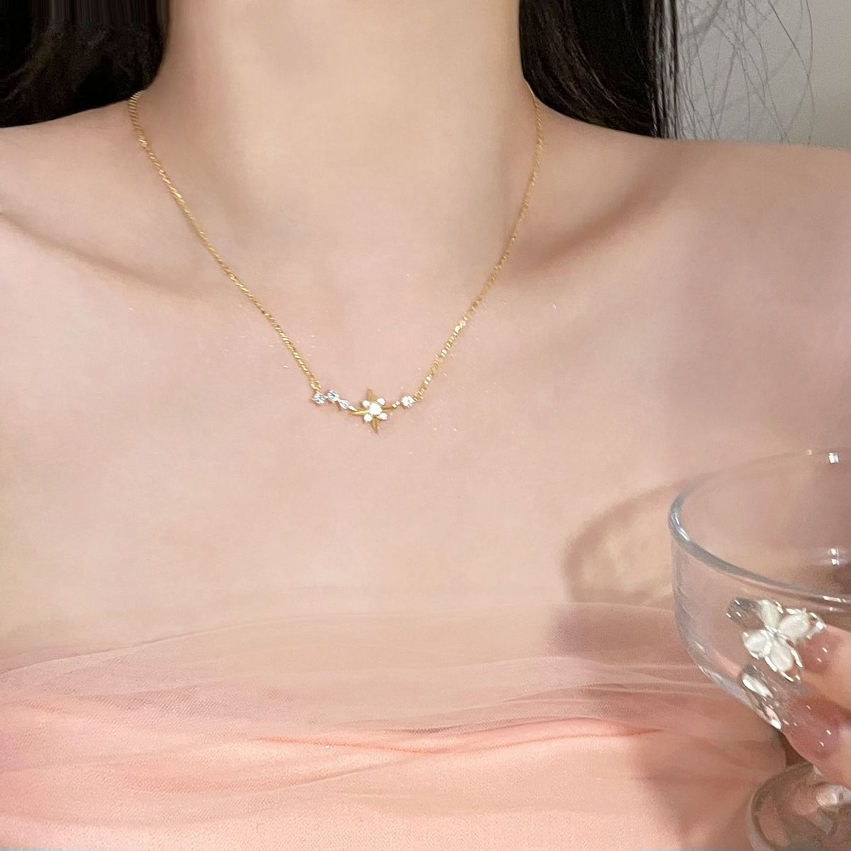 2.6cm Zircon Pendant Necklace – wholesale silver necklaces