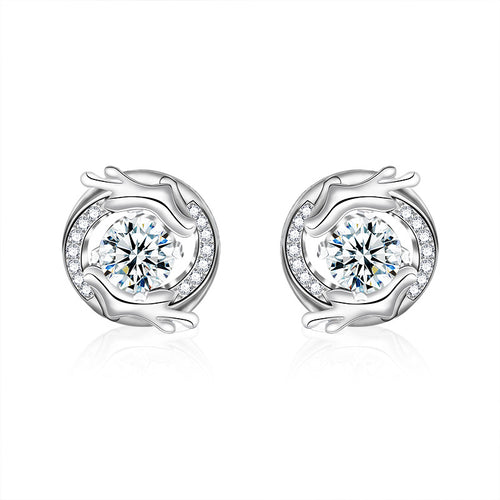 Zodiac Dragon Moissanite Earrings