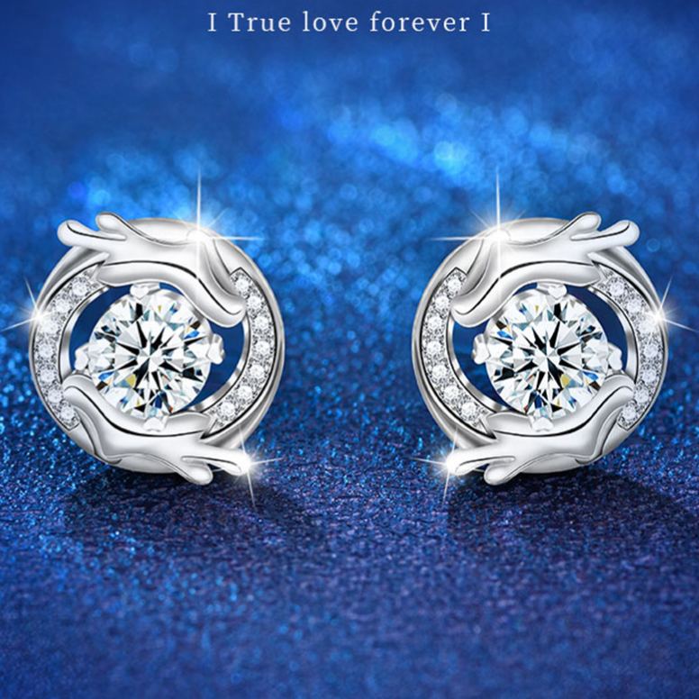 Zodiac Dragon Moissanite Earrings – wholesale moissanite jewelry