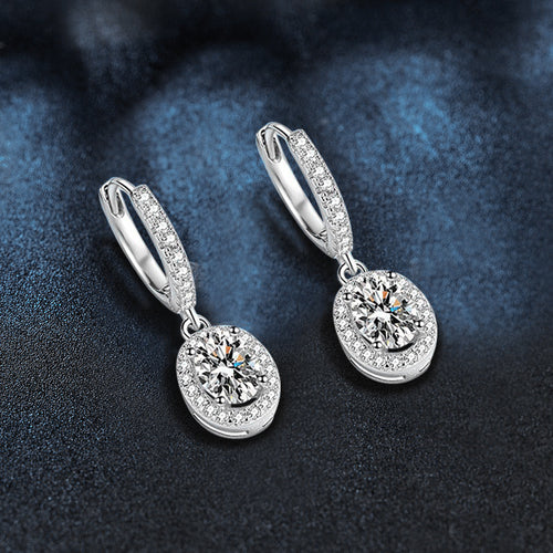 Oval Moissanite Earrings – wholesale moissanite jewelry
