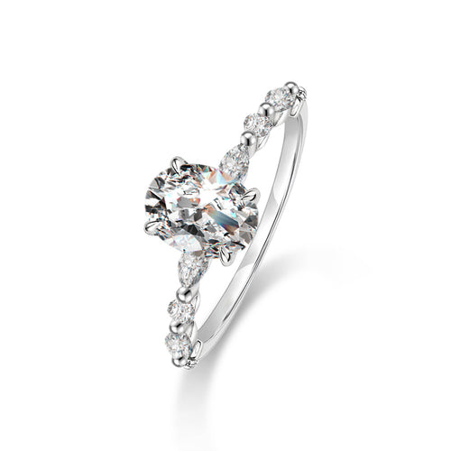 Oval Moissanite Ring YCR020