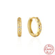 white zircon-Golden / 925 Silver
