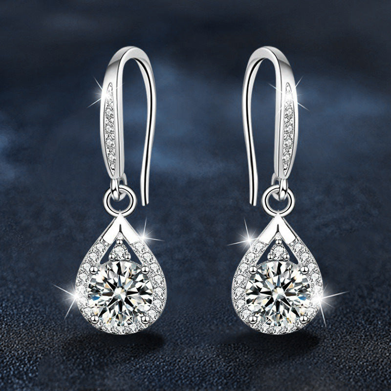 Moissanite Teardrop Stud Earrings – wholesale moissanite jewelry