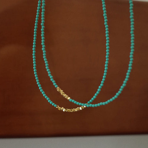 Gold-Tone Turquoise Necklace
