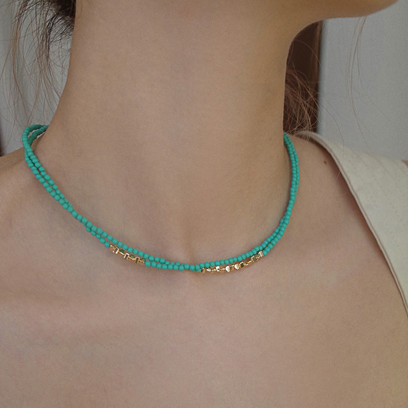 Gold-Tone Turquoise Necklace – turquoise jewellery wholesale