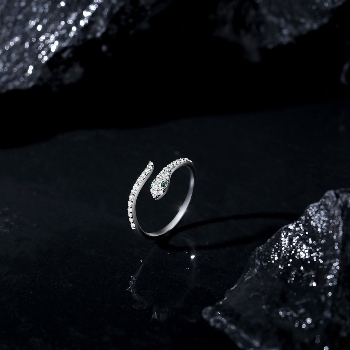 S925 sterling silver snake ring