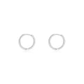 Plain S925 Sterling Silver Hoop Earrings