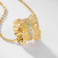S925 Sterling Silver Gold-Plated Zircon Necklace