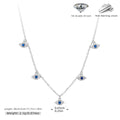 S925 Sterling Silver Fashion Evil Eye Necklace