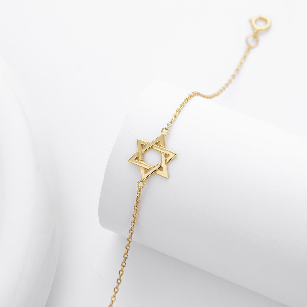S925 Sterling Silver Hexagram Bracelet