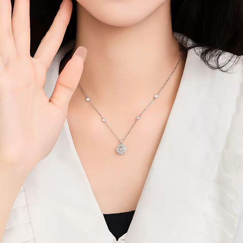 S925 Sterling Silver Moissanite Star Rock Candy Necklace