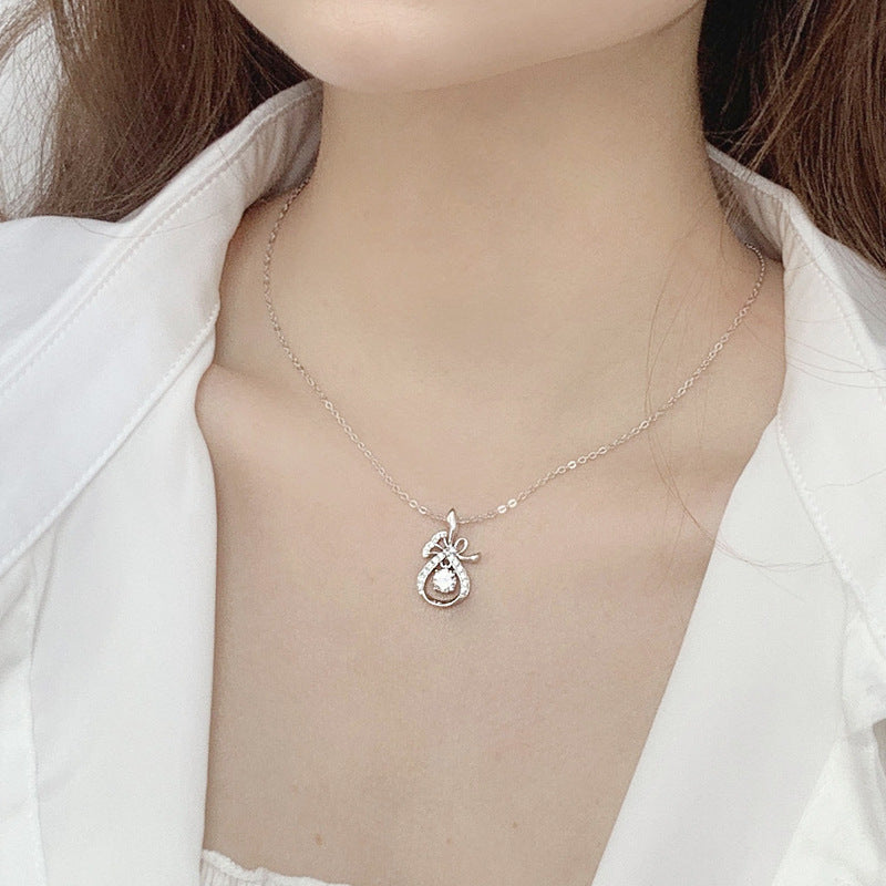S925 Sterling Silver New Chinese Palace Style Pendant Necklace