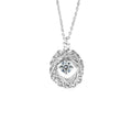 S925 Sterling Silver Woven Dream Net Egg-Shaped Pendant Necklace