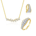 S925 Sterling Silver Necklace with Micro-set Sparkling Zirconia