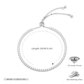 S925 Sterling Silver Micro-Pave Zircon Bracelet