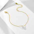 S925 Sterling Silver Simple Natural Pearl Bracelet