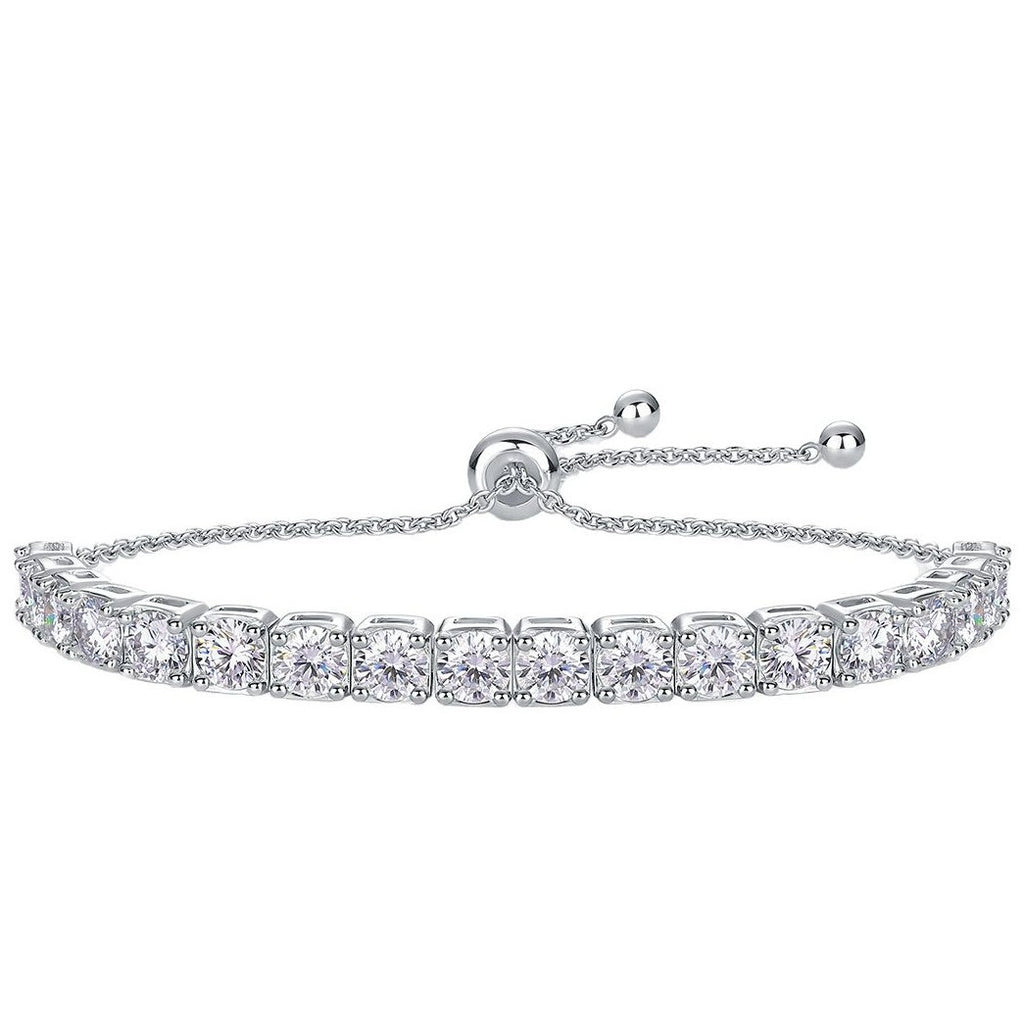 925 Silver Moissanite Tennis Bracelet