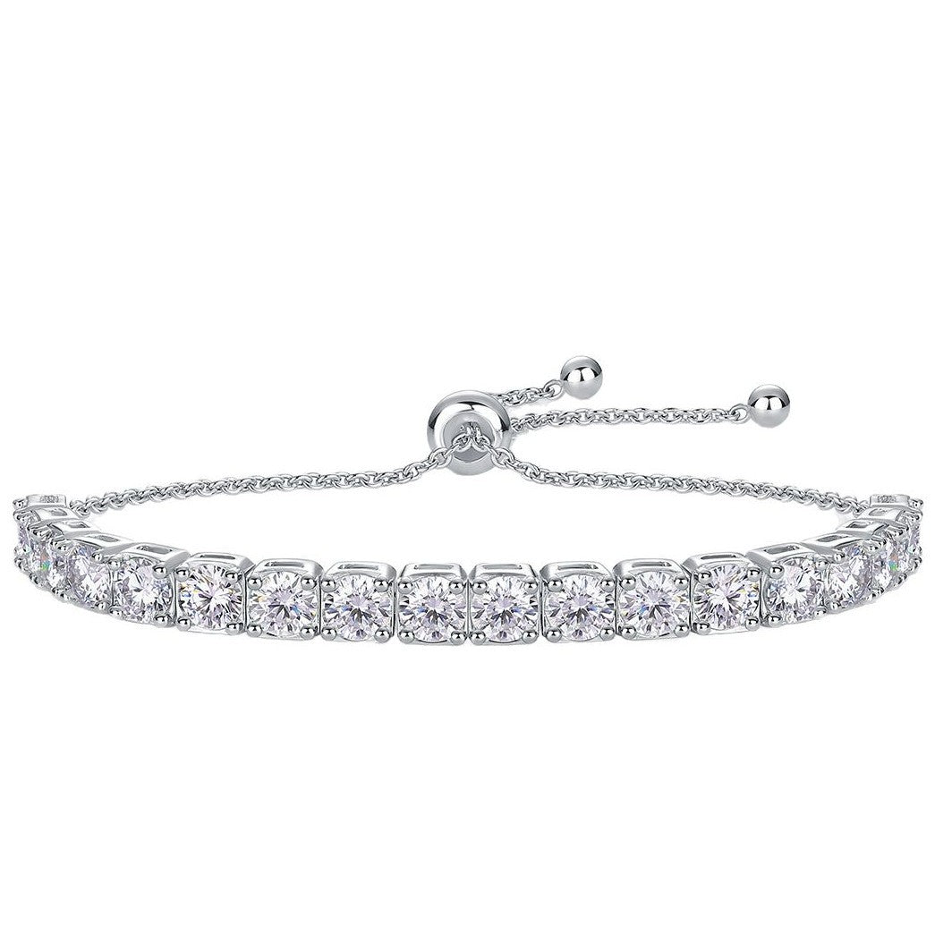 925 Silver Moissanite Tennis Bracelet