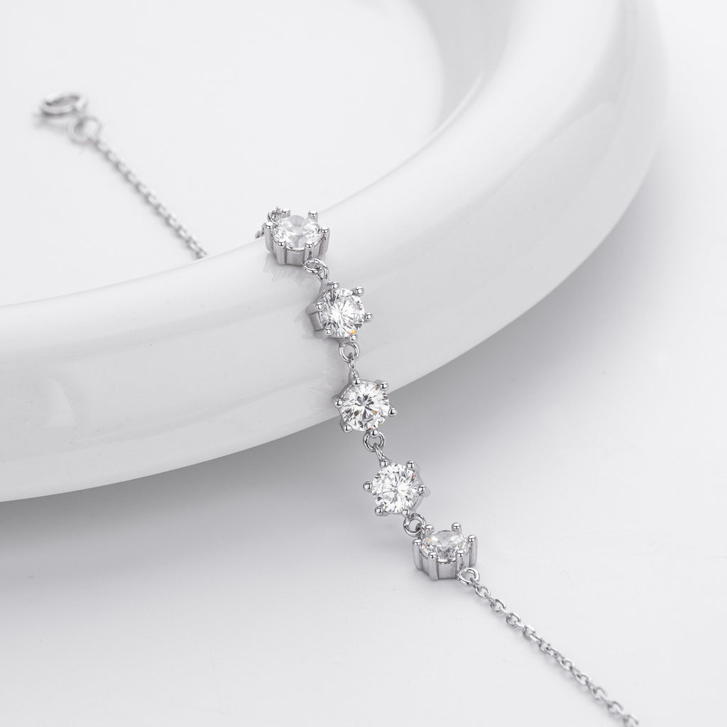 S925 Sterling Silver Starry Sky Bracelet