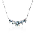 S925 Sterling Silver Smile Moissanite Necklace
