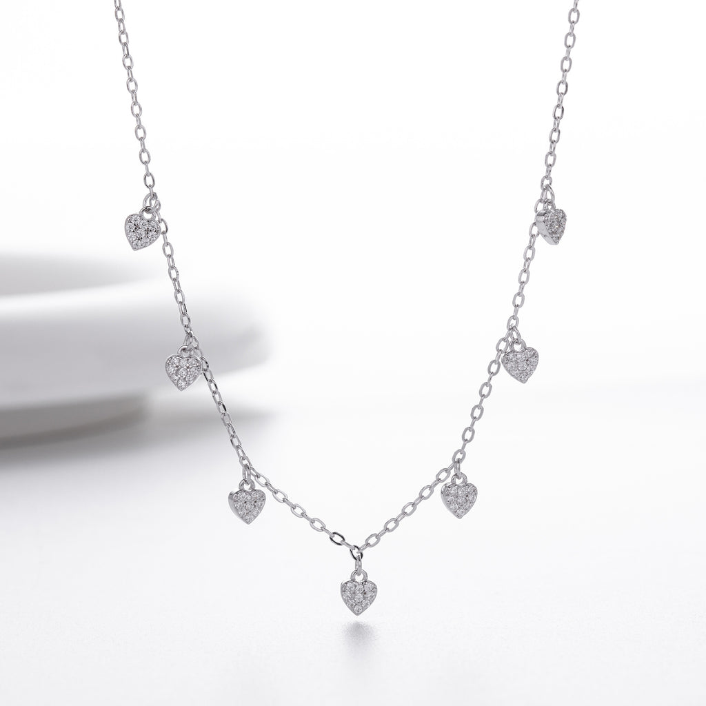 S925 pure silver zirconia ins exclusive necklace