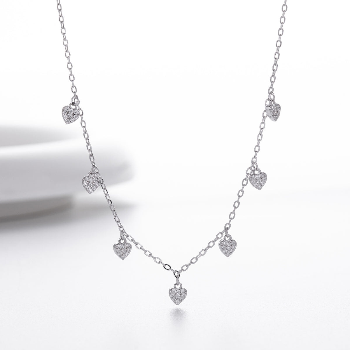 S925 pure silver zirconia ins exclusive necklace