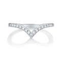S925 Sterling Silver Moissanite Crown Adjustable Ring