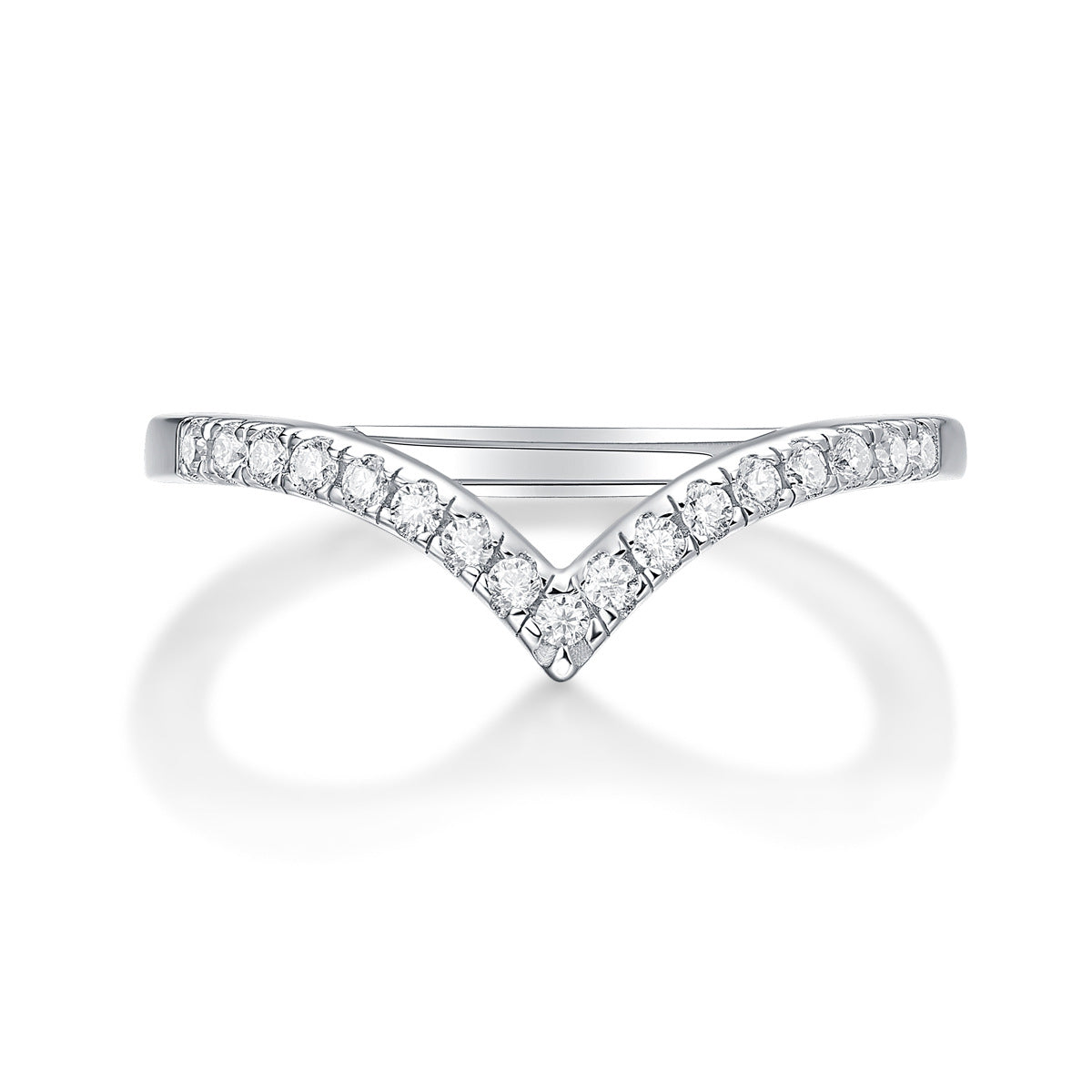 S925 Sterling Silver Moissanite Crown Adjustable Ring