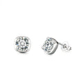 S925 Sterling Silver Moissanite "Little Sugar Cube" Stud Earrings