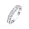 S925 Silver Moissanite Ring