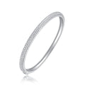 925 Sterling Silver Moissanite Bracelet with Adjustable Clasp