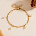 S925 Sterling Silver 18K Gold Plating Natural Cultured Pearl Bracelet