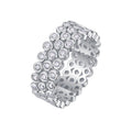 S925 Silver Moissanite Full-Eternity Ring